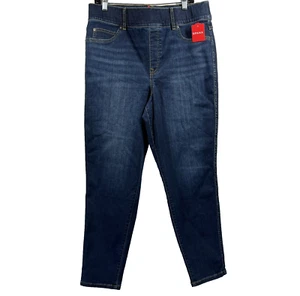 Spanx Women's Jeans Size 1X Blue Back Pockets Skinny Legs Stretch Pull On Denim - Picture 1 of 7