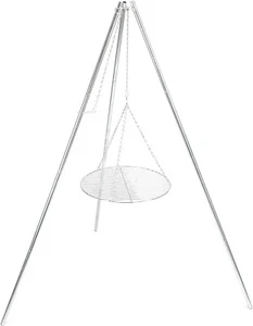Lightweight Camp Tripod with Adjustable Grill – Ideal for Outdoor Adventures - Picture 1 of 7