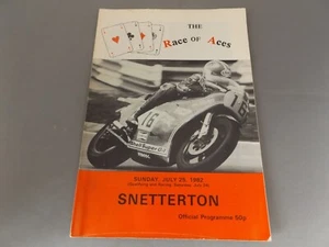 1982 SNETTERTON PROGRAMME 25/7/82 - INTERNATIONAL RACE OF ACES - Picture 1 of 1