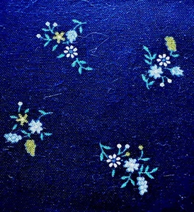 Vtg Cotton Floral Fabric 45”x1.3Yds - Picture 1 of 8