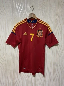 SPAIN 2012 2013 HOME SHIRT JERSEY ADIDAS X10937 sz S MEN #7 DAVID VILLA - Picture 1 of 14