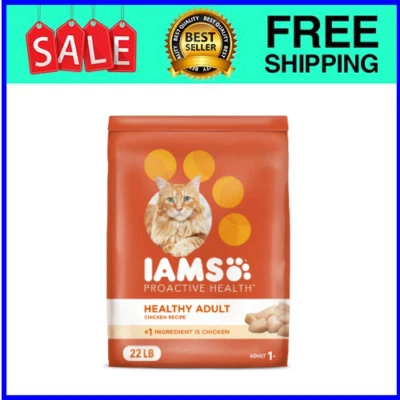 IAMS Proactive Health Chicken Dry Cat Food, 22 lb Bag