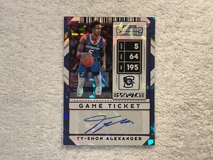 2020 Contenders Draft Picks Prospect Ticket Cracked Ice Ty-Shon Alexander 2/23