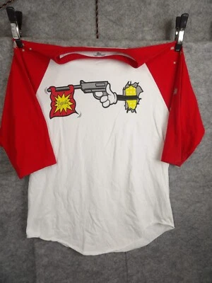 Fly общество футболка мужская большой белый короткий рукав 100% хлопок сделано в США - Изображение 1 из 4