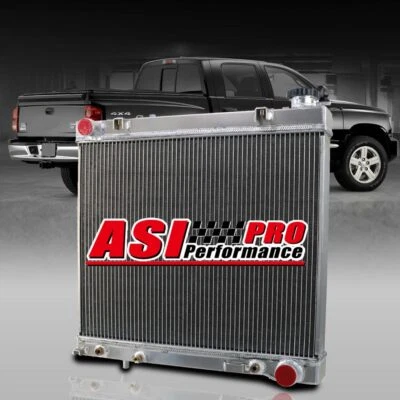 4 Row Aluminum Radiator fit 2005-2011 2010 2007 Dodge Ram Dakota 3.7L V6 4.7L V8 - Image 1 of 4