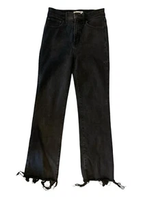 Madewell Black High Rise Cali Demi-Boot Bootcut Jeans Damen Gr. 26 Raw Hem - Bild 1 von 6