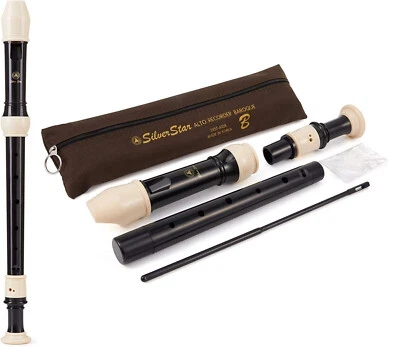 Silver Star SVST-A10B Alto Recorder Baroque Fingering Key of F - New and Sealed - Image 1 of 4