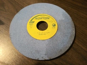 Norton Blue Grinding Wheel 5SG80-MVS - Size: 7" x 1/4" x 1-1/4" - Picture 1 of 6