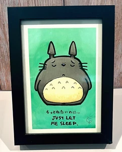 Mein Nachbar Totoro Anime Studio Ghibli Bild Wandbild Wohndeko mit Signatur - Bild 1 von 10