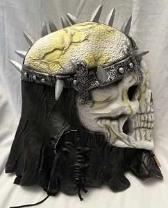 Vintage Halloween Fun World Ostern Unlimited Skelett Krieger Wikinger Deluxe Maske - Bild 1 von 5