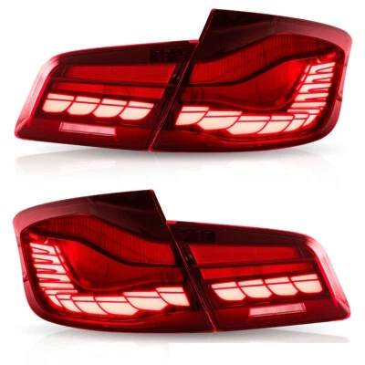 LED Rückleuchten SET Rot dynamische Blinker OLED Funktion passt für BMW 5er F10 - Bild 1 von 4