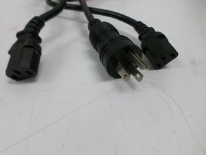 9 ft Dual Female Power Cord 300V 18 Guage 7-10 Amps Hospital Grade - Picture 1 of 2