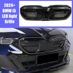 Rejilla delantera negra para BMW i5 G60 G68 2024+ luz LED rejilla radiador malla - Imagen 1 de 6