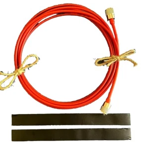 RG 58 ROT Mil-Norm 16 Fuß handgefertigtes Teflon PL259's (Wahnsinnige Qualität CB-Kabel) - Bild 1 von 7