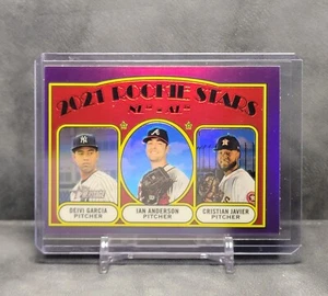 Garcia/Anderson/Javier 2021 Topps Heritage Rookie Stars Hot Box Refractor #320 - Imagen 1 de 2