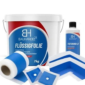 Dichtset Flüssigfolie Set Dusche Grundierung Dichtfolie Abdichtung Bad Dichtband - Bild 1 von 12