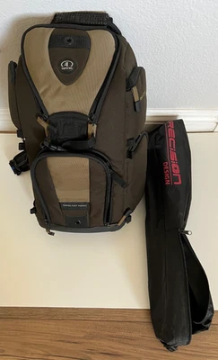 Tamrac 5786 Evolution 6 Camera Backpack (Brown/Tan) and Tripod (Excellent) - image 1 of 4