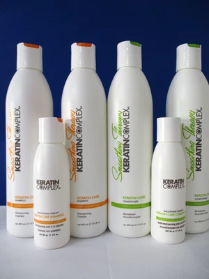 (4) CHAMPÚS Y ACONDICIONADOR KERATIN COMPLEX KERATIN CARE 13,5 OZ + Viaje gratis Foto 1 de 2