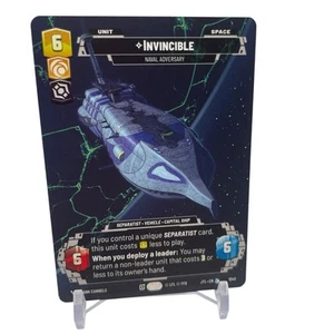 Star Wars Unlimited Invincible Jump To Lightspeed Prestige Non-Foil JTL 1040 NM - Bild 1 von 2