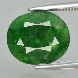 💎 4.33ct 10.2x8.8mm Oval Natural Green Tsavorite Garnet - Tanzania Gemstone - Picture 1 of 4