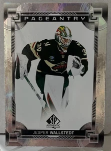 2024-25 SP Authentic Jesper Wallstedt Rookie Pageantry P-82 Minnesota Wild - Picture 1 of 1