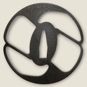 Hierro Tsuba Kagecho Sukashi Sombra Mariposa Calado Período Edo Réplicas Modernas - Imagen 1 de 2