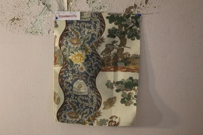 Brunschwig & Fils Plougastel Ciervo Caza Color Azul Varios Tamaños Foto 1 de 4