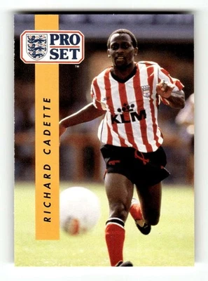 1990-91 Pro Set Soccer  317 Richard Cadette BXCP12 - Image 1 of 2