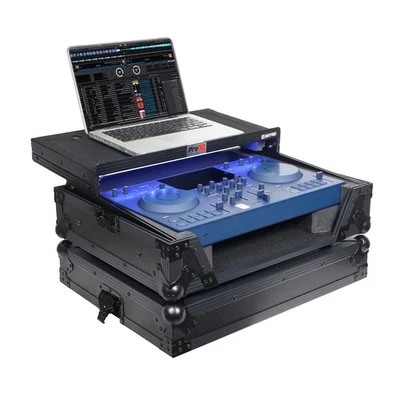 Pro X ATA Flight Case For AlphaTheta OMNIS-DUO DJ Controller BL w/ Laptop Shelf - Image 1 of 4