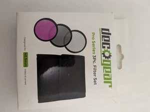 DECOGEAR 3-Piece Filter Set 40.5mm + Protective Pouch (UV, CPL & FLD Filters) - Picture 1 of 7
