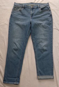 Old Navy Jeans Blue Mid Rise Wow Boyfriend Straight Relaxed Casual Women's 12 - Picture 1 of 10