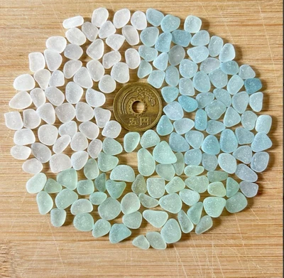 Cristal de mar Surf Tumbled genuino de Japón muy pequeño Foto 1 de 4