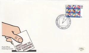 European Elections 9p GB PO FDC Bureau 1979 (134852) - Picture 1 of 1