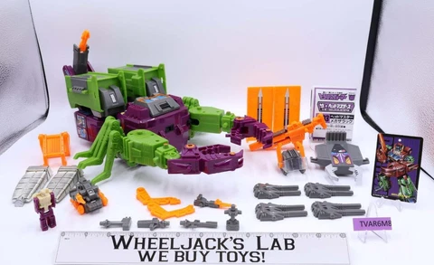 D-93 Headmasters Scorponok Lord Zarak 100% Complete Takara REISSUE 1987 Figure Cover
