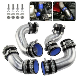 Front Mount Intercooler Pipe Kit For Nissan Skyline R33 R34 GTR RB26DETT Black - Picture 1 of 10