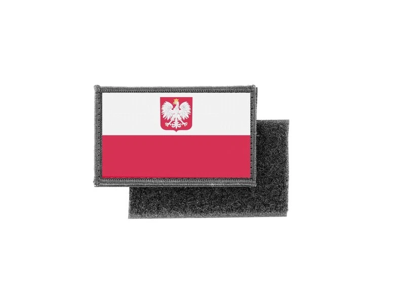 Aufnäher patch aufbügler gedruckt flagge fahne polen adler