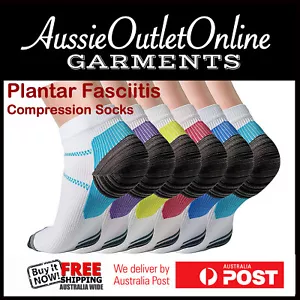 Calcetines de compresión para fascitis plantar corte bajo para correr con soporte para el tobillo - AOO NSW - Imagen 1 de 15
