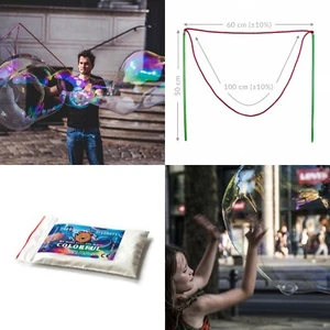 Bubble Brothers Stäbe für Riesen-Seifenblasen + Seifenblasenlösung 5 LITER - Bild 1 von 39