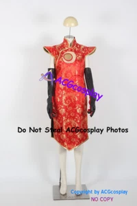 Bayonetta Cosplay Costume acgcosplay red dress brocade fabric made - Picture 1 of 5