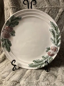 BEST DEAL! FREE SHIP! Ambiance  "Vintage Pine" Dinner Plate 11" - Picture 1 of 11