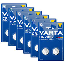 6x Varta CR2032 2032 Litihum 6032 Knopfzelle 3V Batterie 2er Blister Frisch