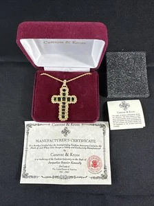 Camrose und Kross Jacqueline Kennedy Kreuz Halskette Schmuck - Bild 1 von 2