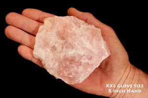 Rosenquarz 4 Zoll 1-2 Pfund natürliche Gesteinsmineralien Probe Chakra Heilkristalle - Bild 1 von 3
