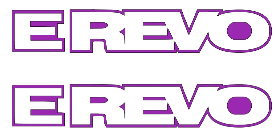 E-REVO   DIE-CUT   Decal   Sticker   (  2  PCS   )  Offroad  RC Truck NEW - Image 1 of 1