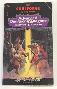 DRAGONLANCE CYOA THE SOULFORGE BY TERRY PHILLIPS AD&D 4 GAMEBOOK 1ST (1985) - Picture 1 of 8