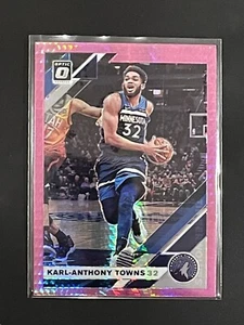 Karl Anthony-Towns 2019-20 Donruss Optic Pink Hyper Timberwolves #131 - Imagen 1 de 2