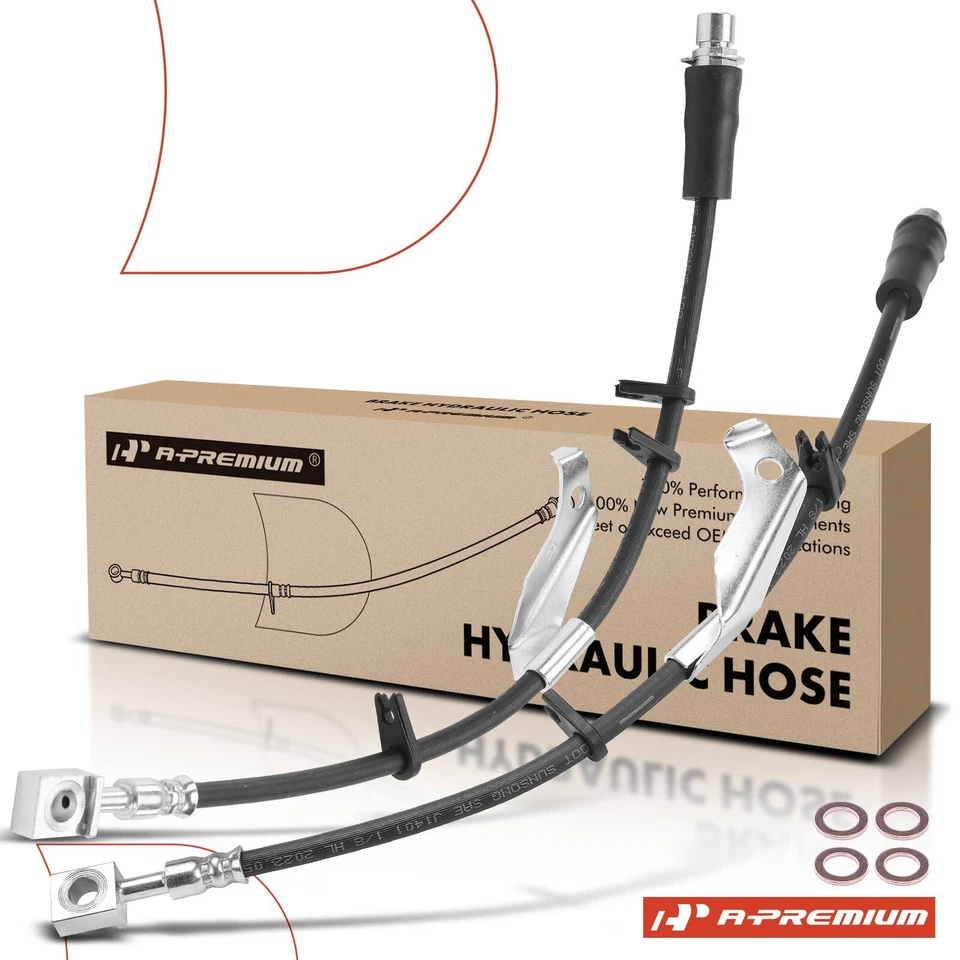 Manguera hidráulica de freno delantera A-Premium 2x para Chevy Equinox 2010-2016 GMC Terrain Foto 1 de 4
