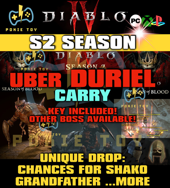 Diablo 4 IV Season 2⭐Summon Endgame Boss Crafting Materials  Unique⭐PC-PS-XBOX