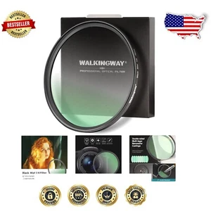 Ultra-Slim 82mm 1/4 Black Pro Mist Lens Filter - Water and Scratch Resistant - Picture 1 of 12