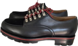 Christian Louboutin Black Simonalpes Derbys Flat Leather Men Shoes, Size 45/11 - Picture 1 of 9